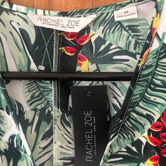 $150 NWT Rachel Zoe Palm Print Duster Kimono Swim Cover Up - Picture 3 of 6